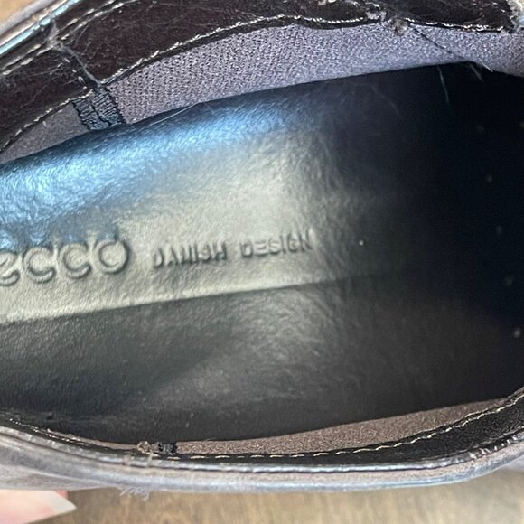 ECCO Soft 7 Low Bootie Women's Size 8 (EU 38) Nubuck Leather Gray Casual Zip - Picture 7 of 14